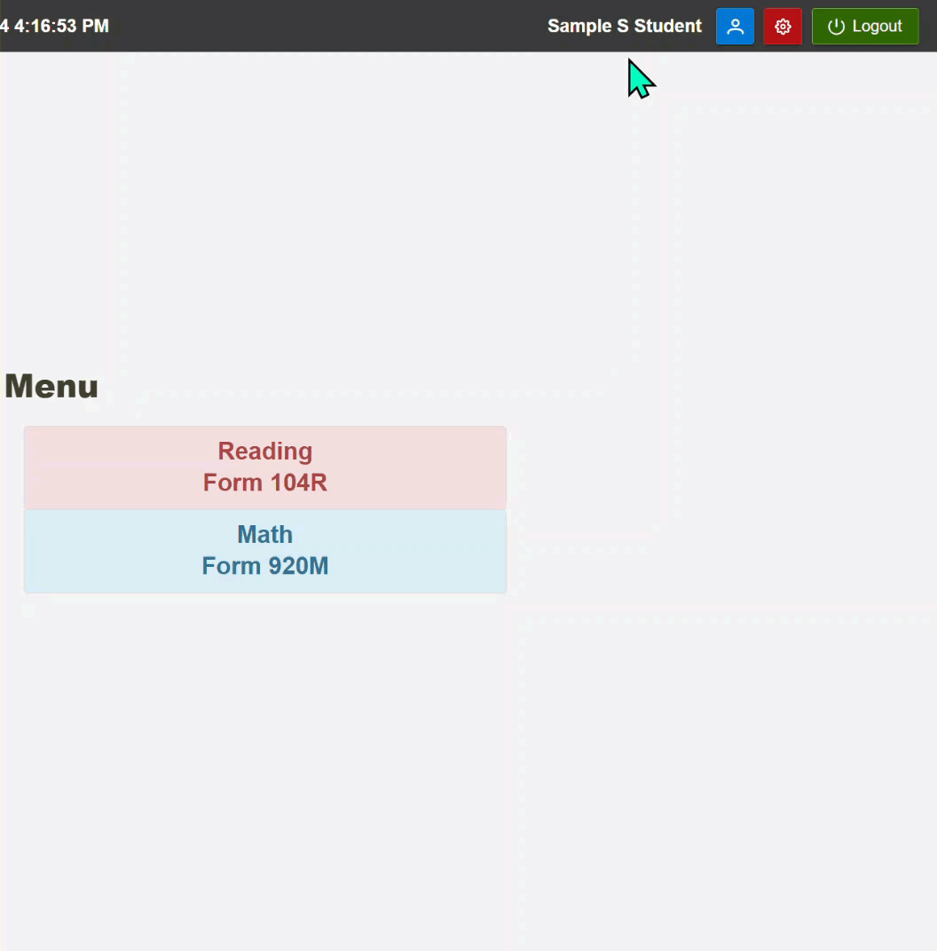Disable eTests Keyboard Shortcuts by Student
