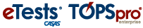 CASAS eTests TOPSpro logos